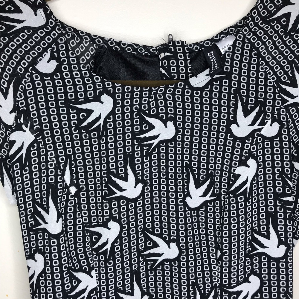 spring/summer dress bird pattern super cute